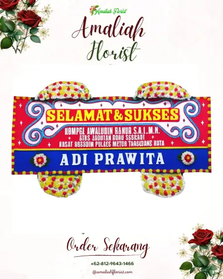 Papan Bunga Ucapan Selamat Gentong